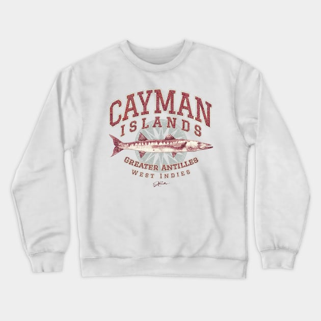 Cayman Islands Great Barracuda Crewneck Sweatshirt by jcombs